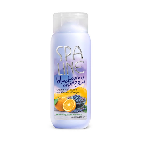 Spaline Crema Hidratante Para Manos/Cuerpo Blueberry Orange 250Ml