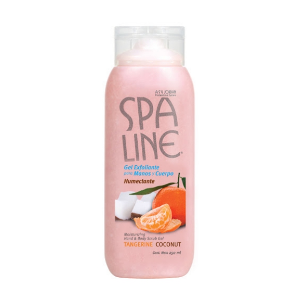 Spaline Gel Exfoliante Para Manos Y Cuerpo Mandarina Coco 250Ml