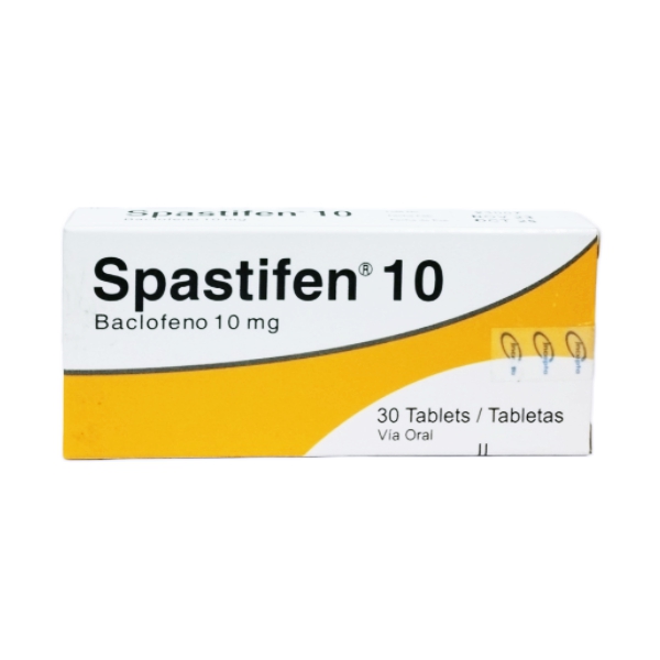 Spastifen Baclofeno 10Mg X 30 Tabletas Incepta