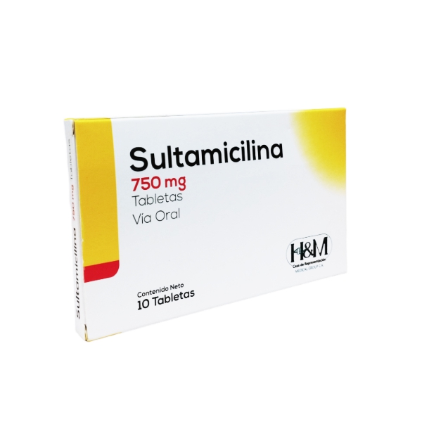 Sultamicilina 750Mg X 10 Tabletas H&M