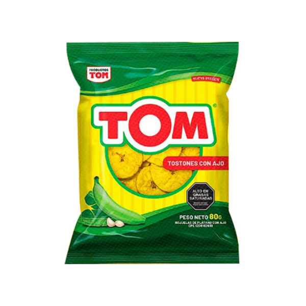 Tom Toston Con Ajo 80Gr.