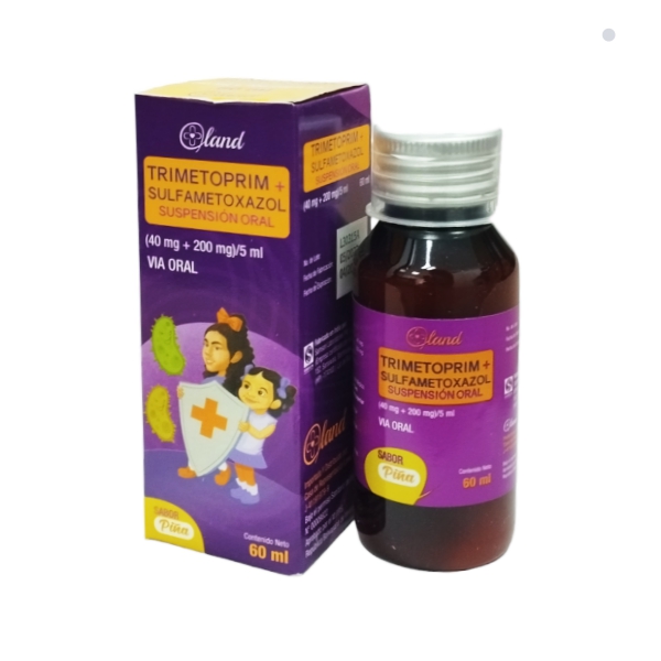 Trimetoprim+Sulfametoxazol Jarabe 40Mg/200Mg X 60Ml Land