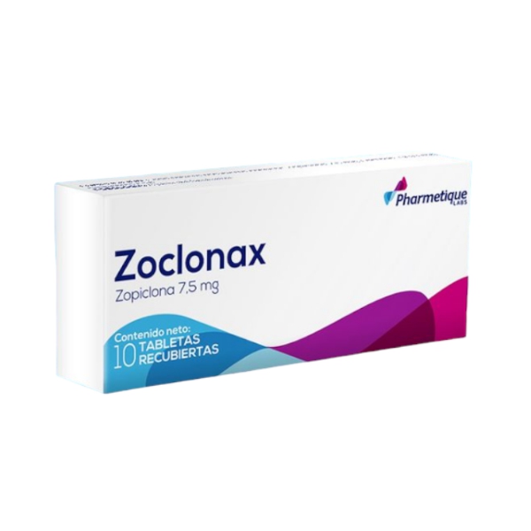 Zoclonax Zopiclona 7.5Mg X 10 Tabletas Pharmetique