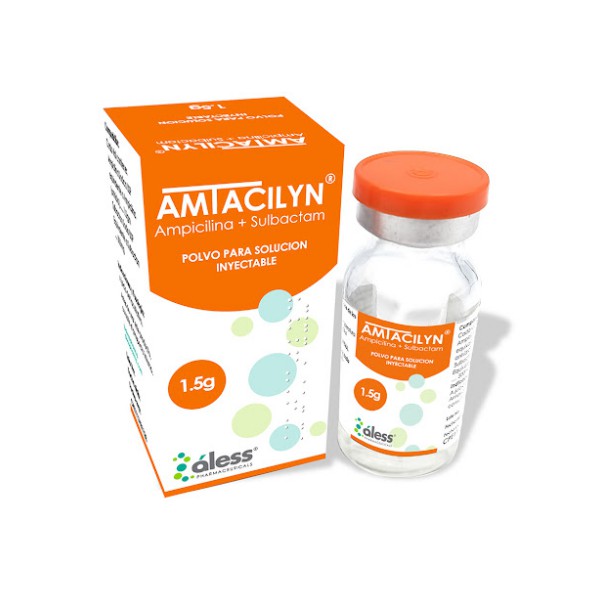 Amtacilyn Ampicilina Sulbactam 1.5G Polvo Para Solución Inyectable Aless - Imagen 2