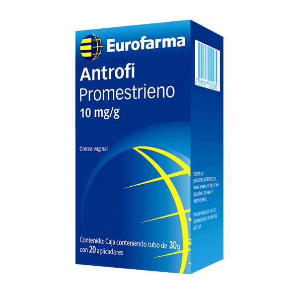 Antrofi Promestrieno 10Gr/Gr Crema Vaginal 30Gr + 20 Aplicadores Eurofarma