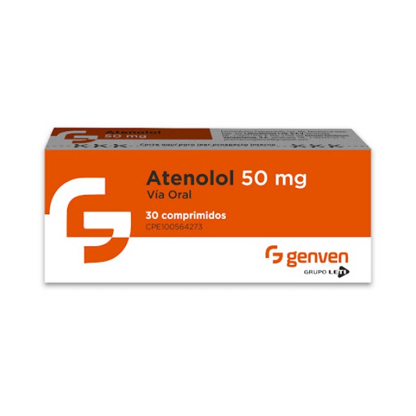 Atenolol 50Mg X 30 Comprimidos Genven