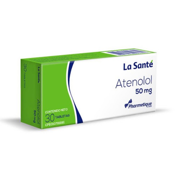 Atenolol 50mg x 30 Tabletas – La Santé
