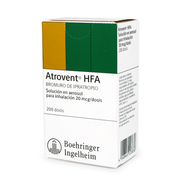 Atrovent Hfa Bromuro De Ipratropio Inhalador 20Mcg/200Dosis Boehringer