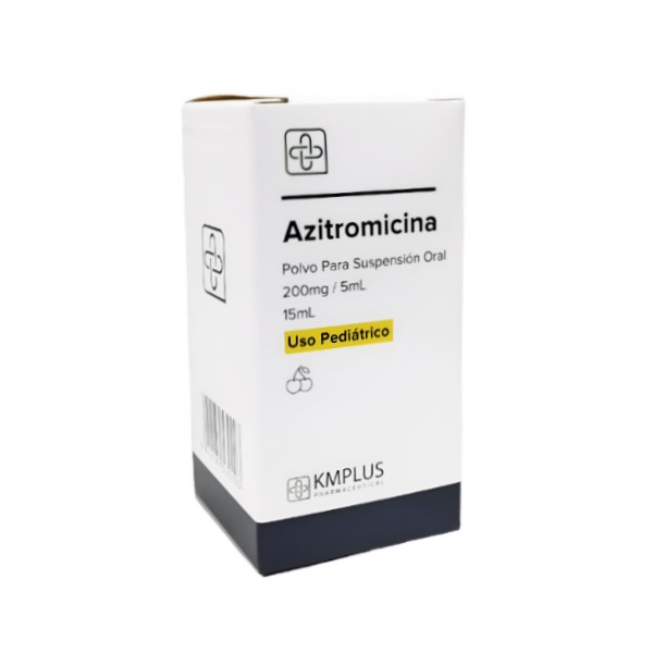 Azitromicina Suspensión Polvo 200Mg/5Ml X 15Ml Kmplus