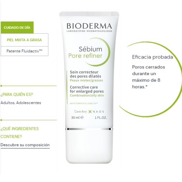 Bioderma Sebium Pore Refiner. Refinador De Poros 30Ml - Imagen 2