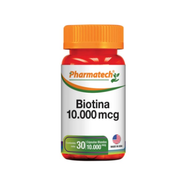 Biotina 10.000Mcg X 30 Cápsulas Pharmatech