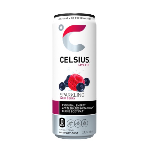 Celsius Sparkling Bebida Energética Wild Berry 355Ml
