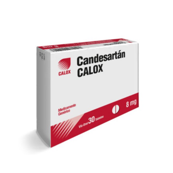 Candesartán 8Mg X 30 Tabletas Calox