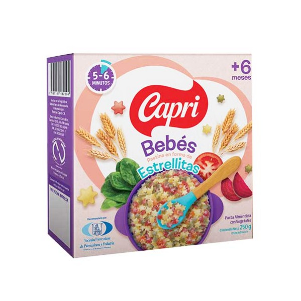 Capri Pastina Estrellitas 6+ 250Gr.