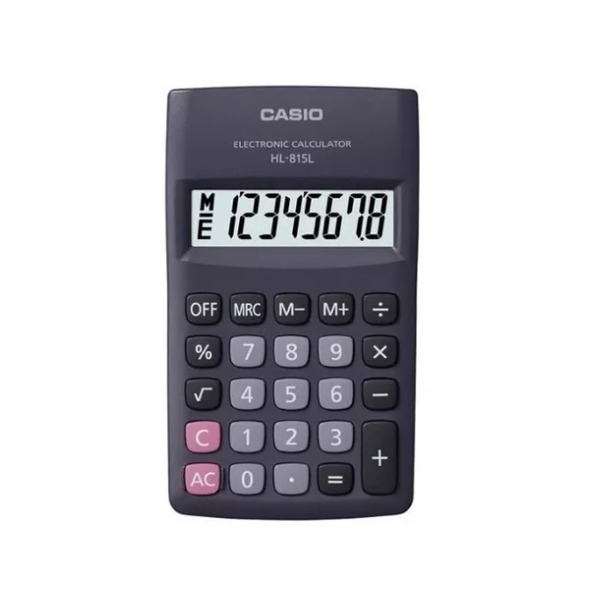 Casio Calculadora De Bolsillo Hl-815L-Bk