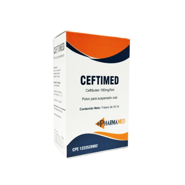 Ceftimed Ceftibuteno Suspension En Polvo 180Ml/5Ml X30Ml Pharmamed