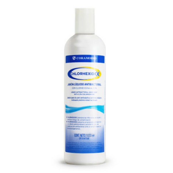 Chlorhexidex Jabón Líquido Antibacterial 1000Ml Coramodio