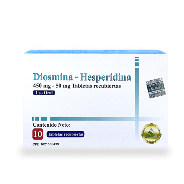 Diosmina + Hesperidina 450Mg/50Mg X 10 Tabletas Dac55