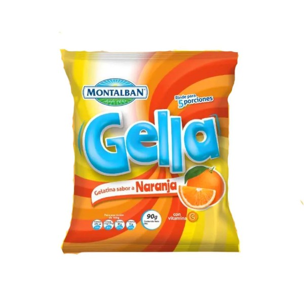 Gella Gelatina Naranja X 90Gr Montalban
