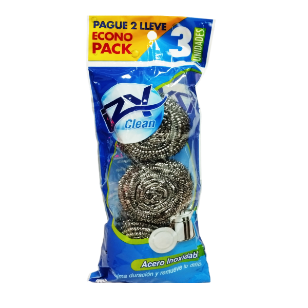 Izy-Clean Esponja Acero Inoxidable X Unidades 3