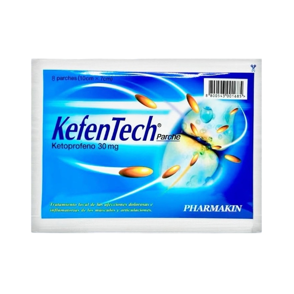 Kefentech Parche Ketoprofeno 30Mg X 8 Unidades
