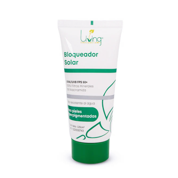 Living Bloqueador Solar Uva/Uvb 50Fps Para Pieles Hiperpigmentadas 120Ml
