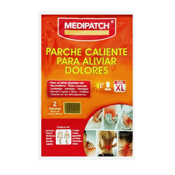 Medipatch Parche Caliente Para Dolores X 2 Parches. Talla XL