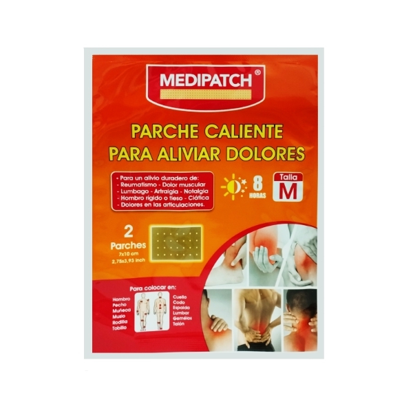 Medipatch Parche Caliente Para Dolores X 2 Parches. Talla M