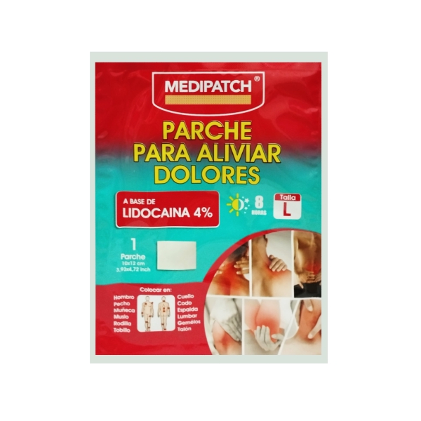 Medipatch Parche Para Dolores Lidocaína 4% X 1 Parche Talla L