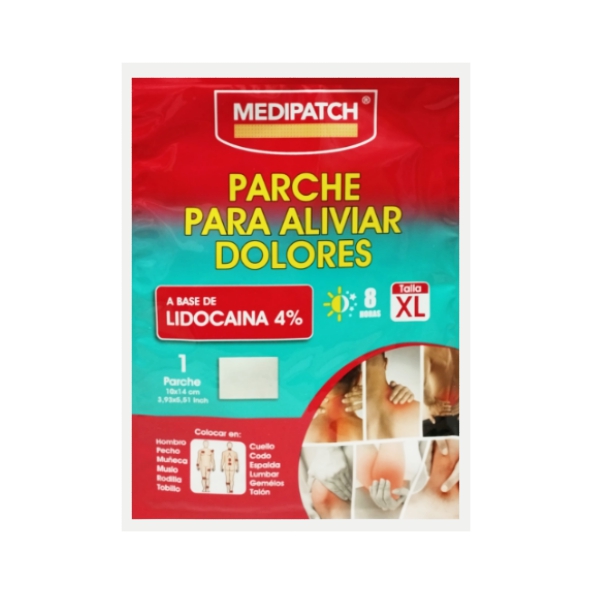 Medipatch Parche Para Dolores Lidocaína 4% X 1 Parche Talla Xl