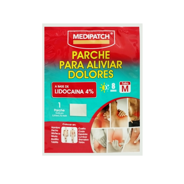 Medipatch Parche Para Dolores Lidocaína 4% X 1 Unidad Talla M