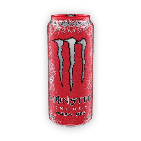 Monster Energy Ultra Red Sin Azúcar 473Ml