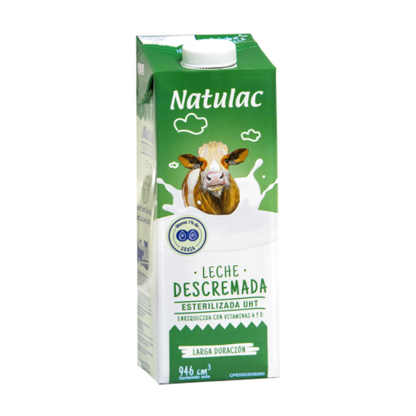 Natulac Leche Descremada 946Ml