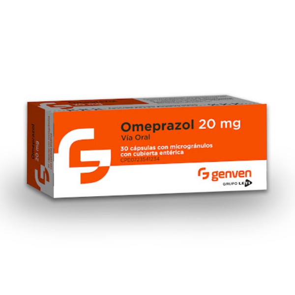 Omeprazol 20Mg X 30 Cápasulas Genven - Farmadon - La Farmacia de la Esquina