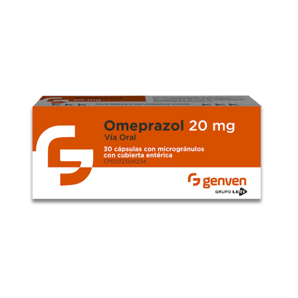 Omeprazol 20Mg X 30 Cápasulas Genven