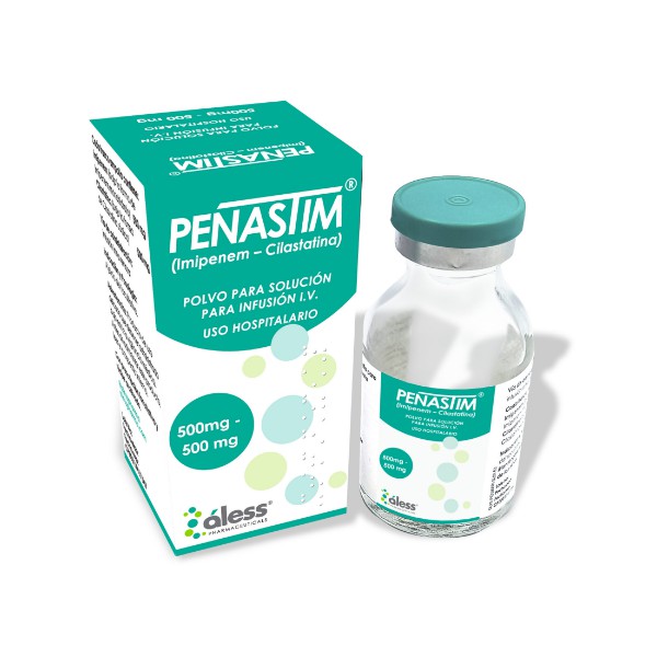 Penastim Imipenem 500 Mg/ 500 Mg Polvo Para Infusión I.V Aless - Imagen 2