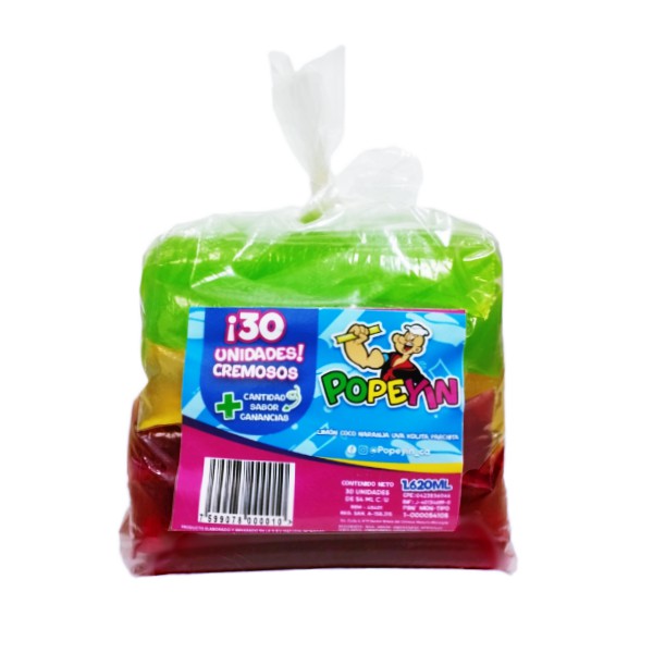 Popeyin Chupi Cremosos Sabores Variados X30 Unidades
