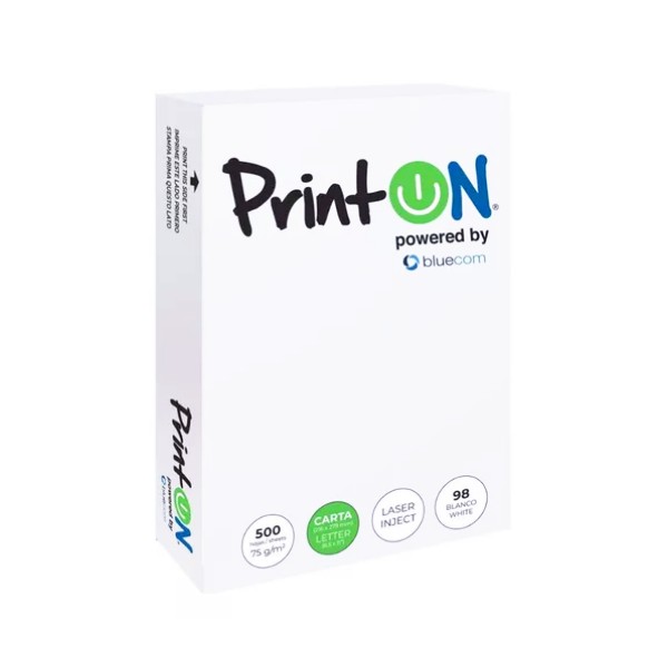 Printon Resma De Papel Tipo Carta 216X279Mm X 500H