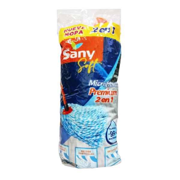 Sany Soft Mopa Microfibra Premium 2 En 1
