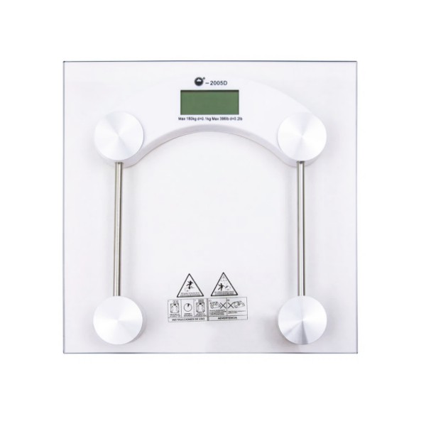 Scale Balanza Personal Cuadrado De Vidrio Jn-185