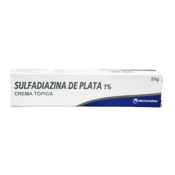 Sulfadiazina De Plata Crema 1% X 20Gr. Drotafarma