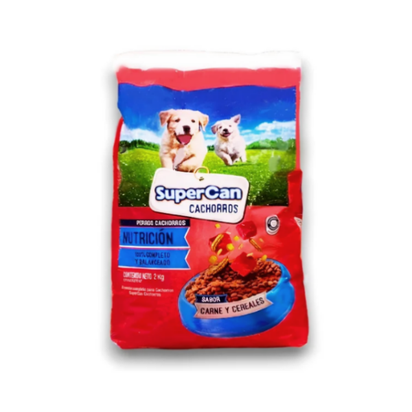 Super Can Carne Y Cereales Cachorros 2Kg.
