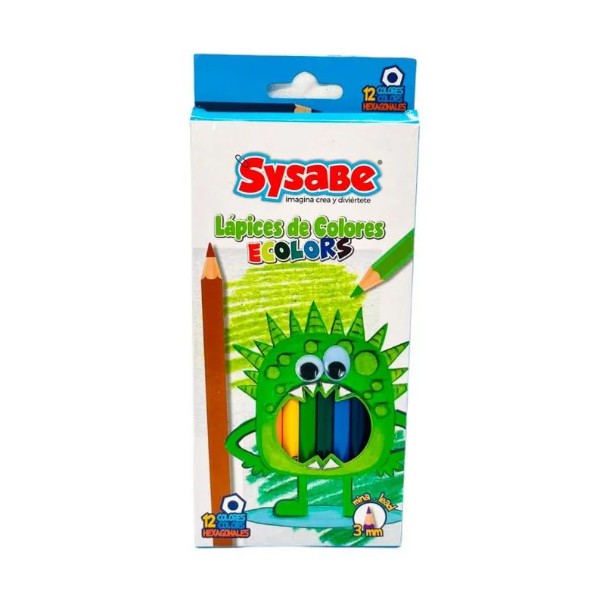 Sysabe Lapices De Colores Ecolors X 12 Unidades  08141030