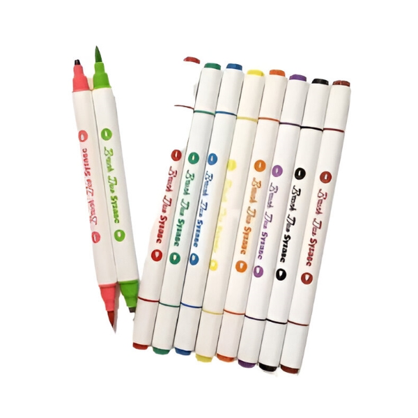 Sysabe Marcadores Pincel Doble Punta X 10 Unidades - Imagen 2