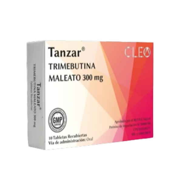 Tanzar Trimebutina 300Mg X 10 Tabletas  Cleo Pharma