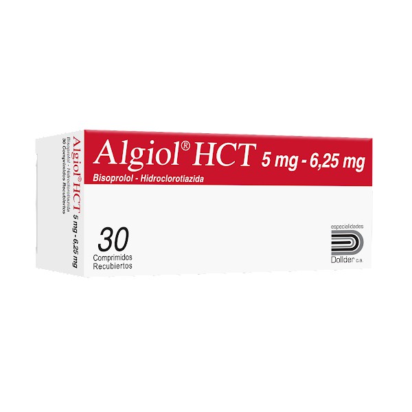 Algiol Hct Bisoprolol + Hidroclorotiazida 5Mg/6.25Mg X 30 Tabletas Dollder