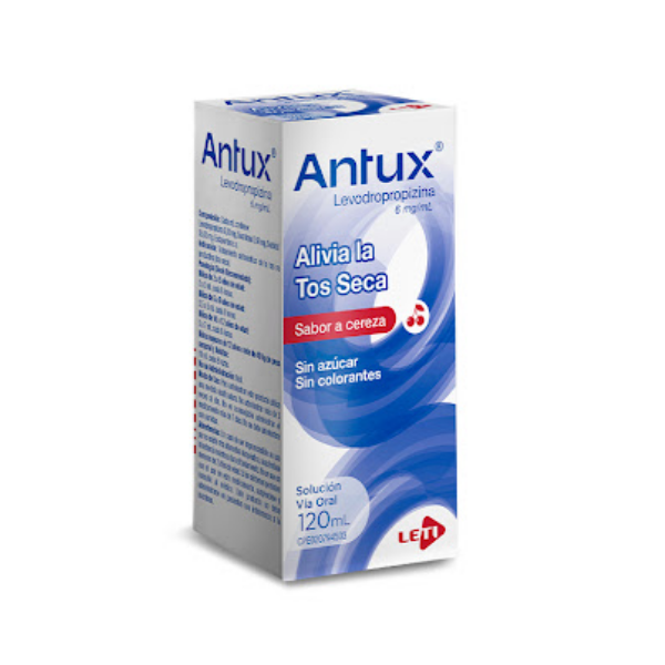Antux Levodropropizina Jarabe Cereza 6Mg/Ml X 120Ml Leti