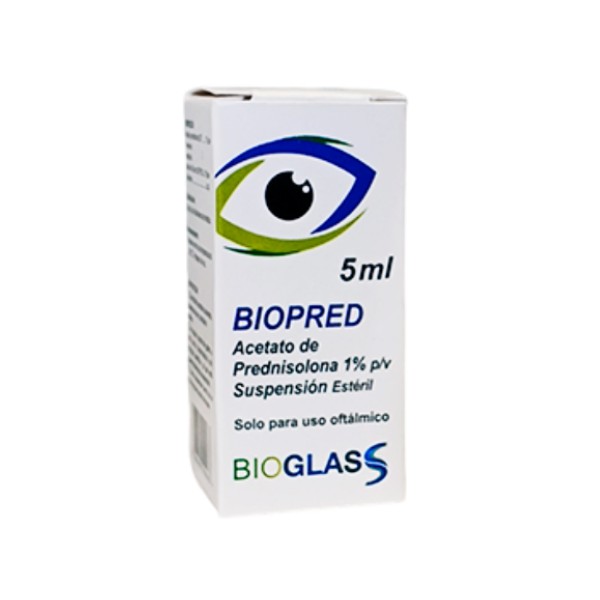 Biopred Prednisolona 1% Solución Oftálmica X 5Ml Bioglass