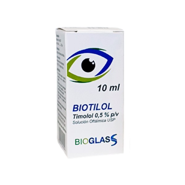 Biotilol Timolol 0.5%  Solución Oftálmica   X 10Ml Bioglass