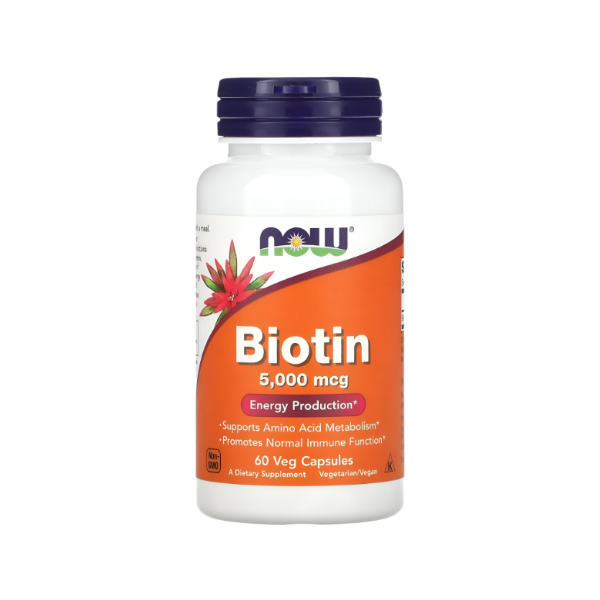 Biotin 5000Mcg X 60 Cápsulas  Now